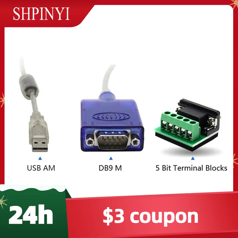 

New 4.9Ft USB to RS232 RS485 RS422 Converter USB-A RS-232 RS-485 RS-422 Cable Serial DB9 Connector Full Half Duplex UT-8890