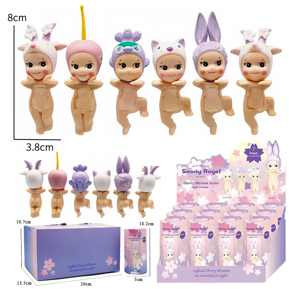 Muñecas para fanáticos, juguete para niños, caja ciega de regalo, caja ciega de animales de Ángel, adornos de figuras de Anime,