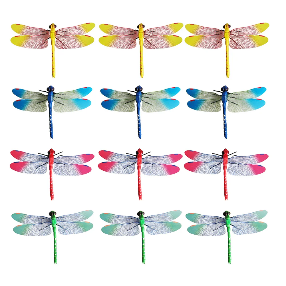 

Dragonfly Clips for Orchid Plants Simulation Hedgehog Toy Mini Decor Indoor Tree Pp