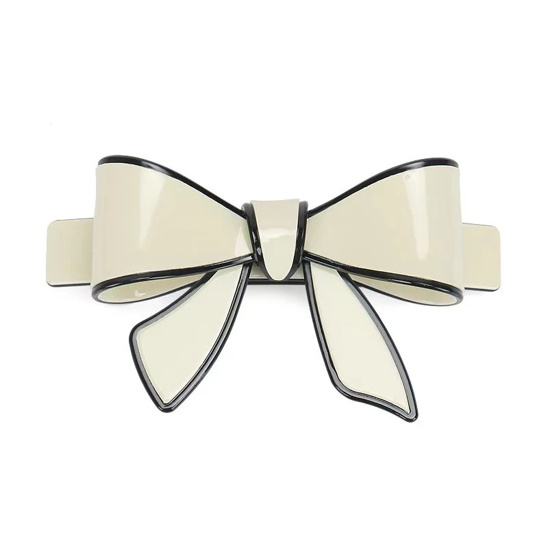 Bow French Hair Barrettes Acrylic  Hair Jewelry Crab Clip Women Hairpins Bowknot Acetate Butterfly Accessary Clamp For Girl