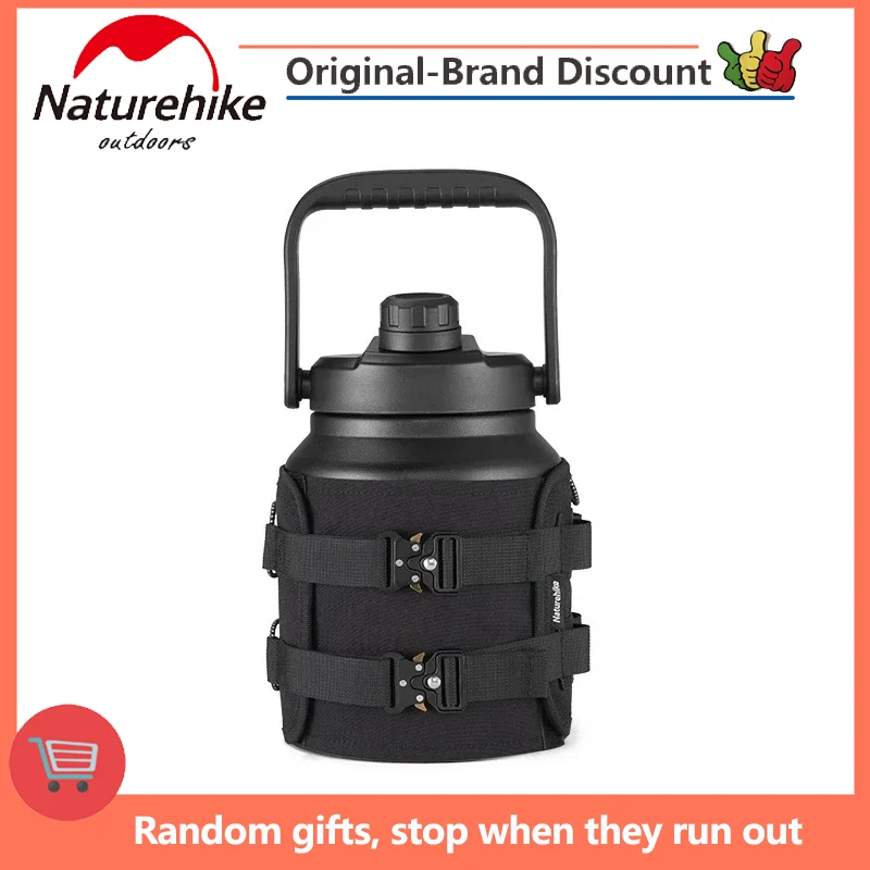 

Naturehike Outdoor 304 Stainless Steel Thermos Portable Large Capacity Keep Cold Kettle Camping Keep Warm Water Bottle 2.5/3.8L