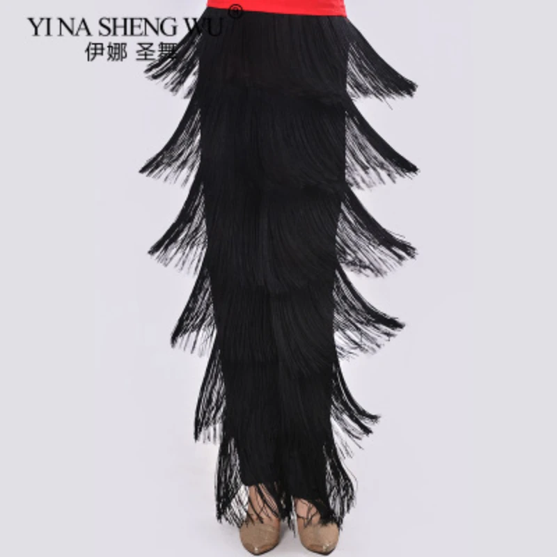 Samba Tassel Latin Dance Costumes Girls Adult Women Child Ballroom Fringe Dance Pants Costume Ballroom Dancing Pants Tights