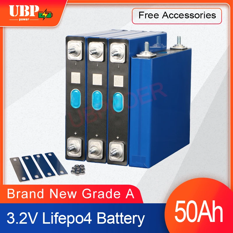 UBPPOWER 3.2V 50Ah 70Ah Lifepo4 Battery Rechargeable Lithium Cell Bateria De lítio Lifepo DIY Vans RV Boats Golf Carts Solar