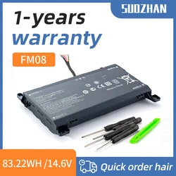 SUOZHAN FM08 12 złącze pinowe akumulator do laptopa zamiennik H-P Omen 17-AN014NG TPN-Q195 serii notebooków 922976-855 Laptop Batt