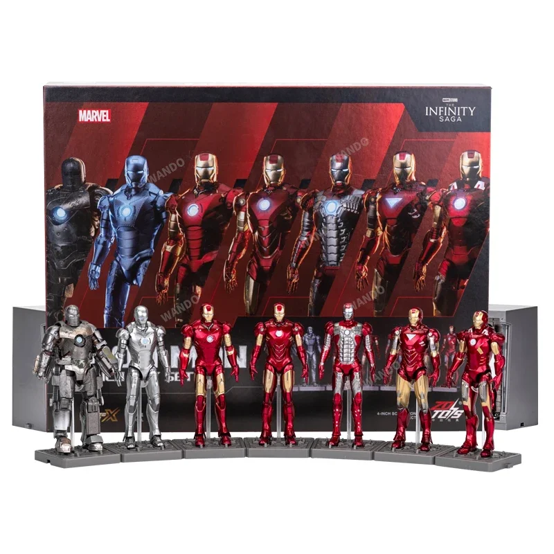 

ZD Toys Iron Man Series 13.3cm Small Toy Joint Movable Model Marvel Iron Man Figure Mark Dolls Adult Collection Figure Gift