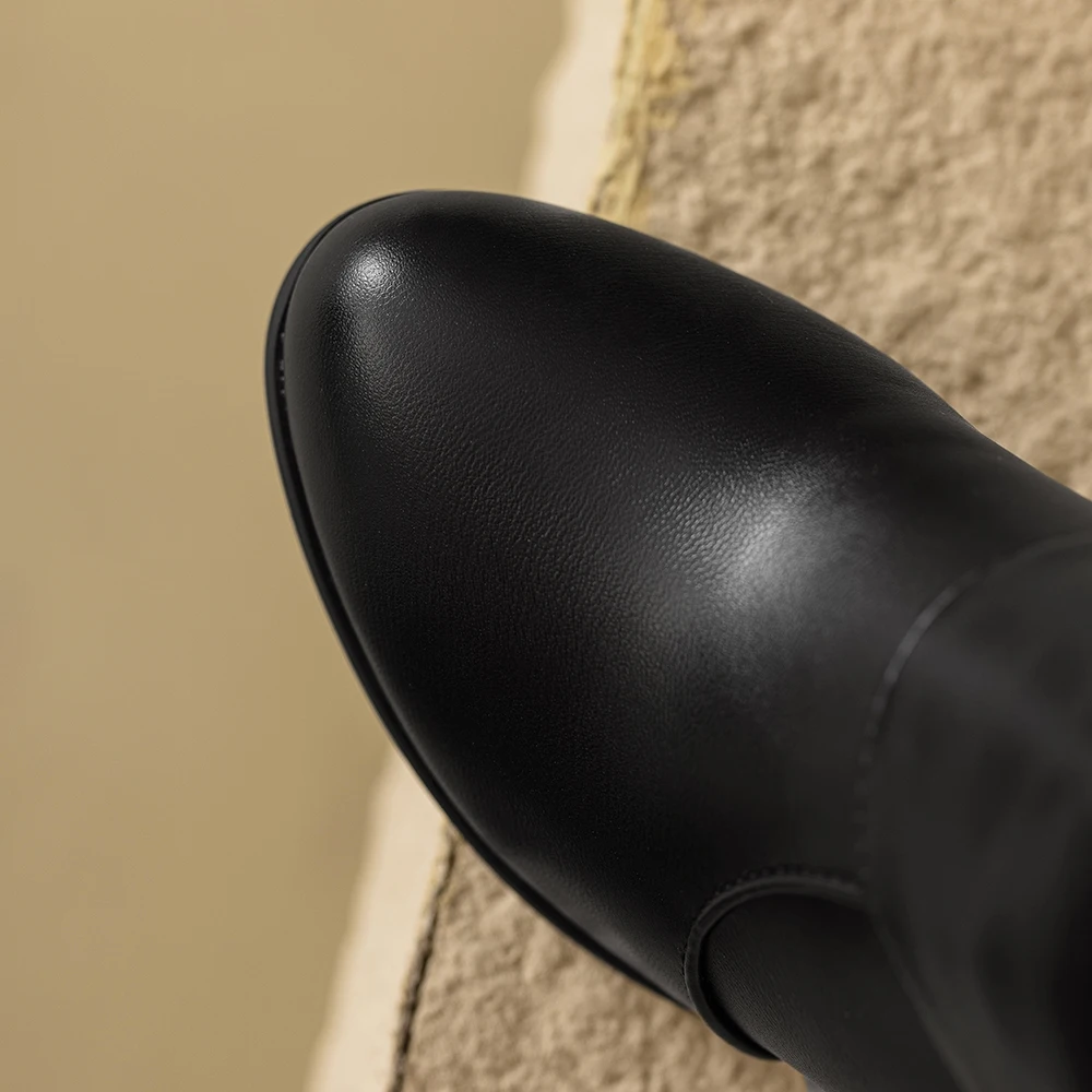 جديد الشتاء الحلو أسود أبيض ال - مراجعة Riding Boot Short وسعره