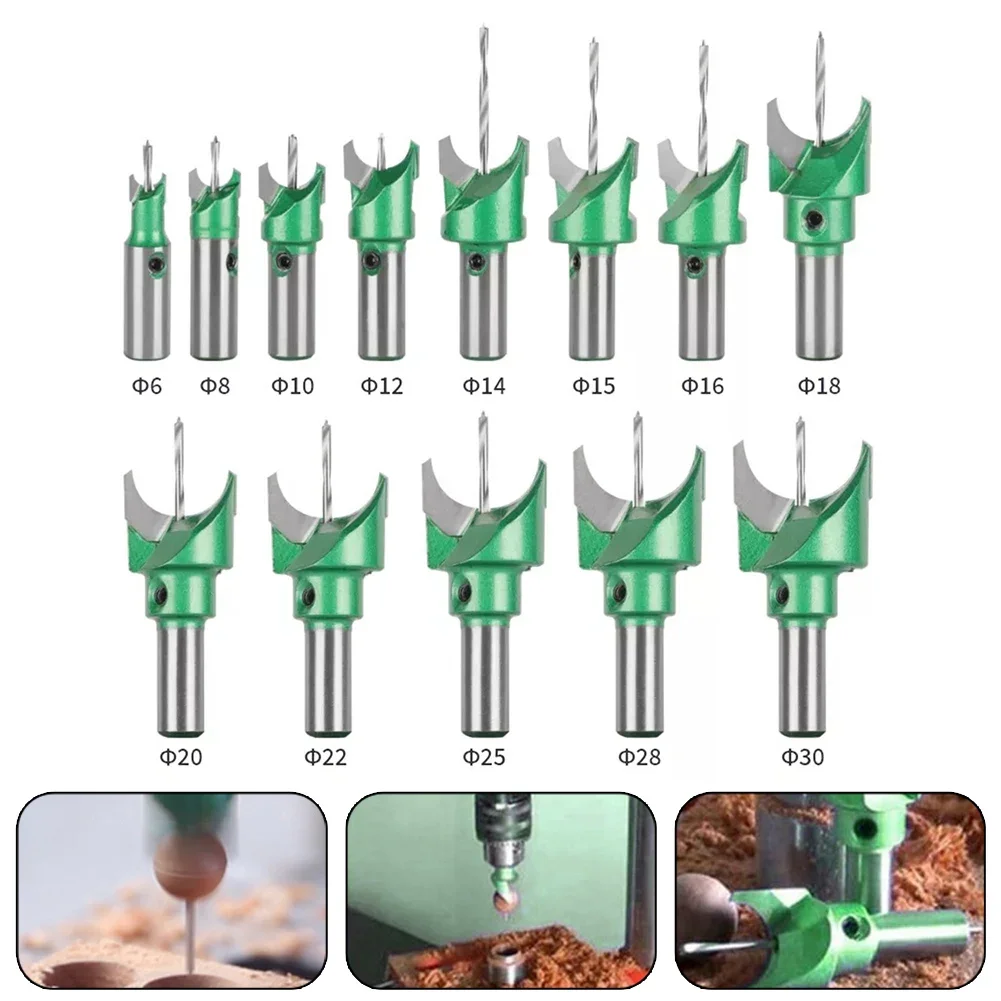 Broca enrutadora de vástago de 10mm, fresa de bolas de cuentas de Buda, broca de cuentas de carburo para carpintería, herramientas manuales de