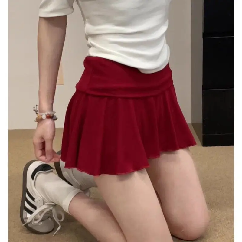 

Skirts Womens Faux Leather Pleated Mini Bar Nightclub Bold Young Woman Trendy Party Sensual Modern Adult Dance Event Skirt