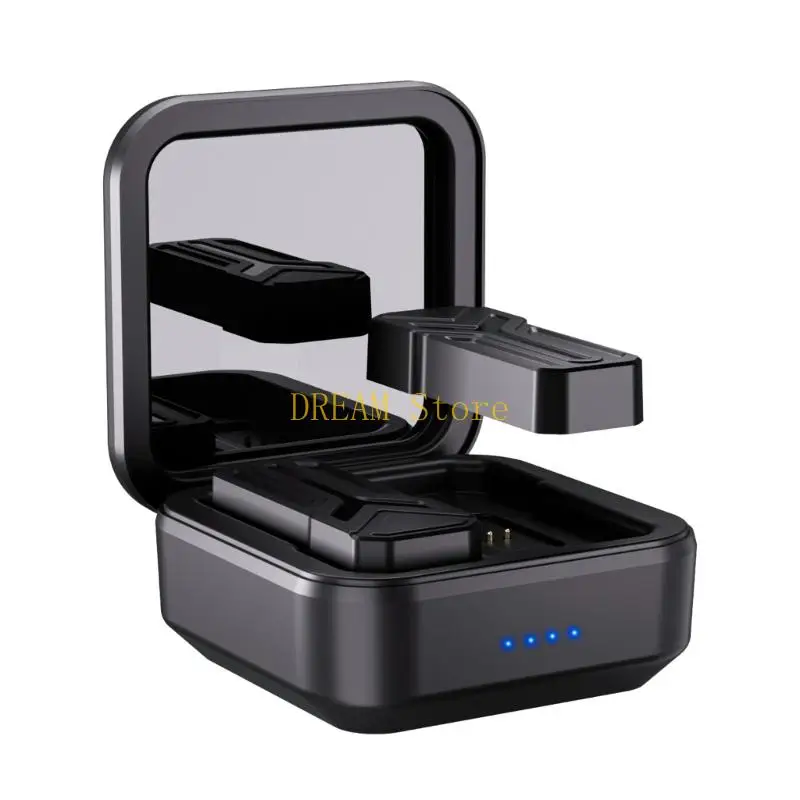 Glasses Charging Case with Road Day Carry Storage, LED Battery Lights, ABS Shell Case Body and 2 Parts for Daily Use Best Sale