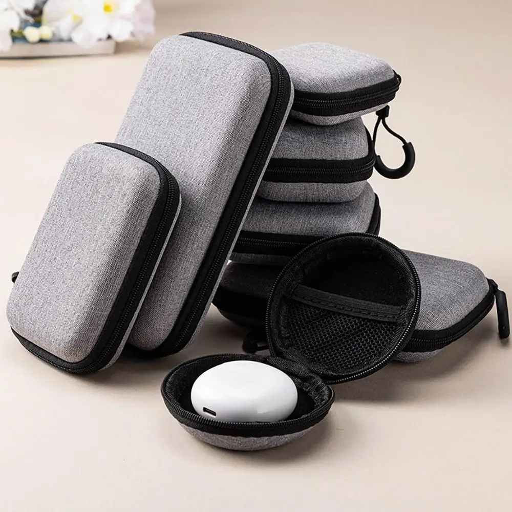 1PC Mini EVA Storage Bag Pouch Carrying Bag Zipper Earphone Case For Airpod Earphone/Phone/Charging Cable Digital Accessories