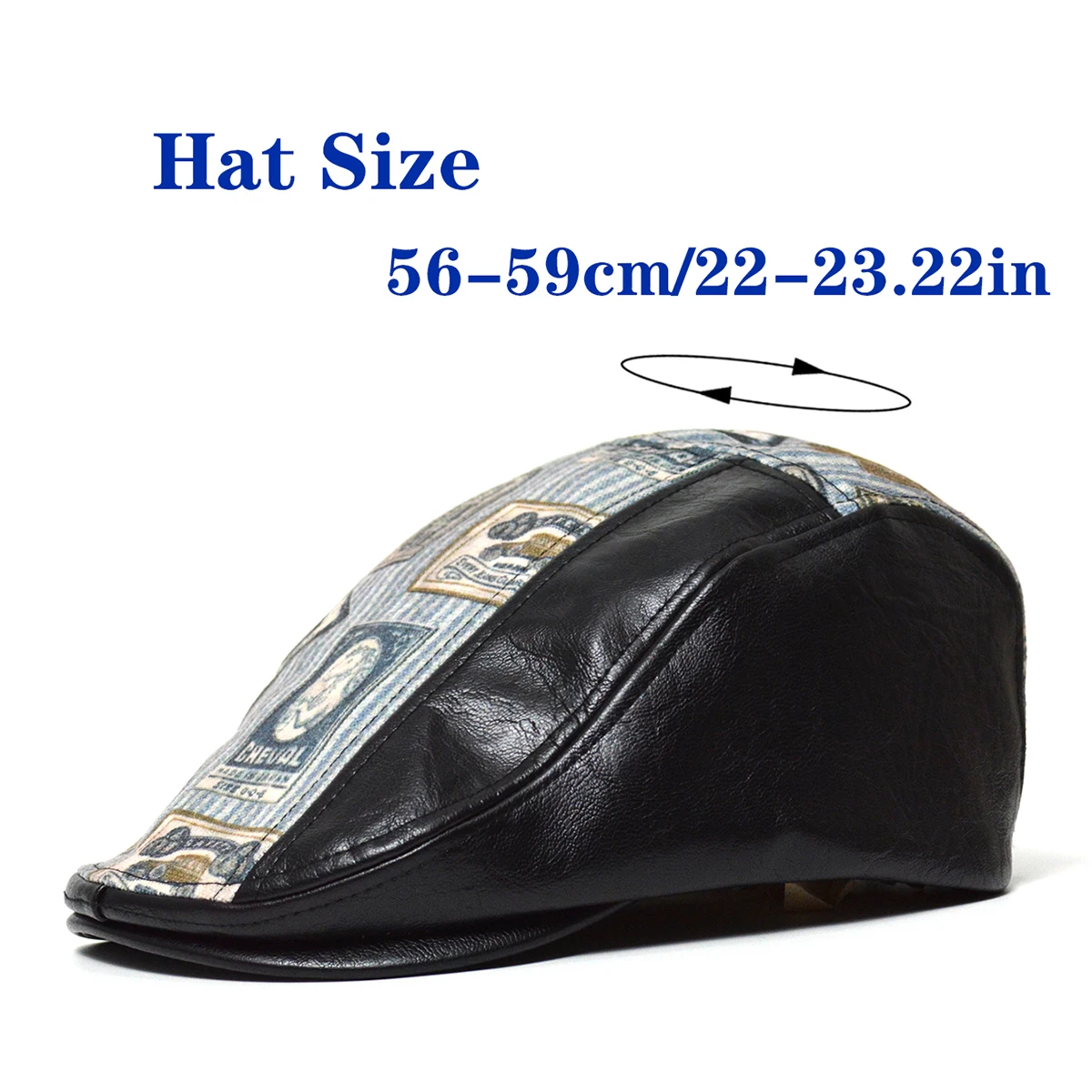 Man Vintage British Big Size Octagonal Hat Spring Summer puCotton Newsboy Cap Women Men Fashion Painter Berets Cap