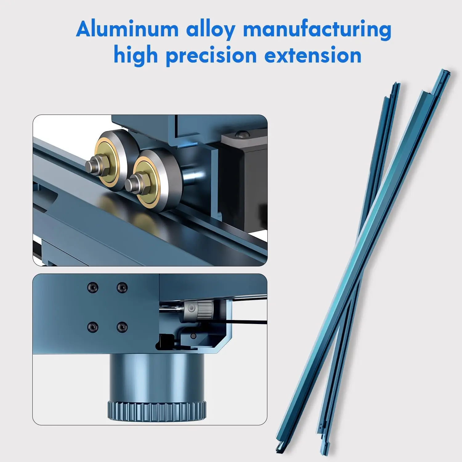 Kit di espansione serie B1 più lungo, area di incisione estesa fino a 17,7" x 33,5" (450 x 850 mm), compatibile con laser B1 20 W/30 W/40 W