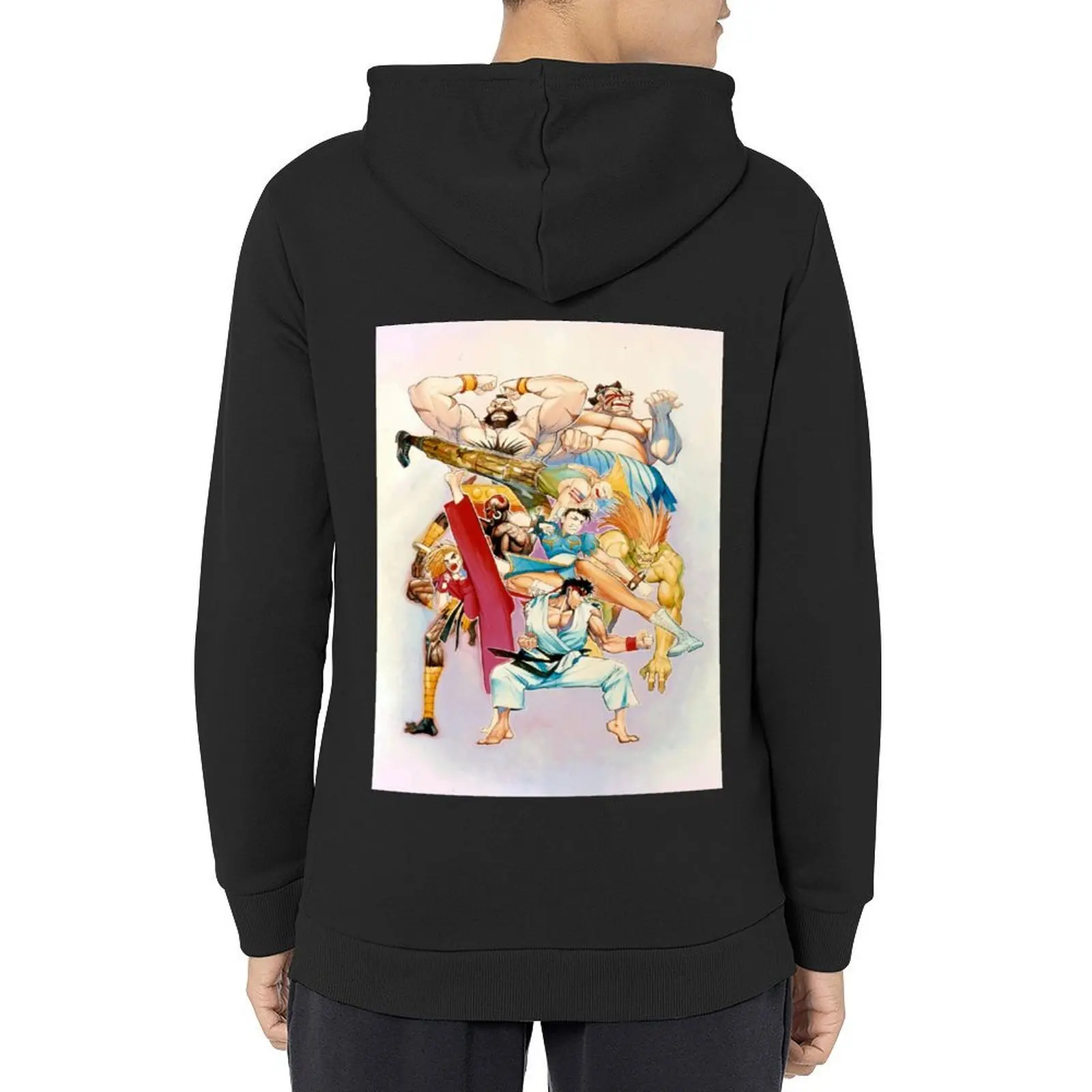 

Street fighter 2 classic characters Hoodie winter clothes aesthetic clothing men's winter sweater anime clothes hoodie men