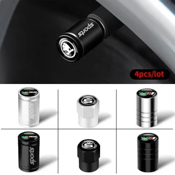 4Pcs 3D Metal Car Wheel Tire Valve Stem Caps Tyre Decoration For Skoda S Rapid Scala Kodiaq VRS Fabia Kamiq Karoq Octavia A5 A7