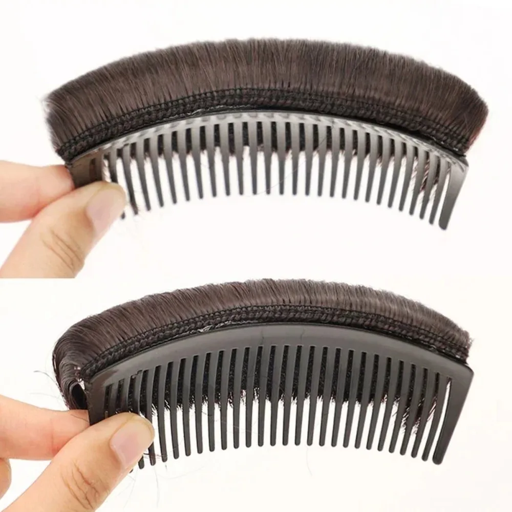 Cojín para la cabeza de pelo Puff, almohadilla sintética, almohadilla Invisible para pelos esponjosos, Clip para moño, Base para el cabello para