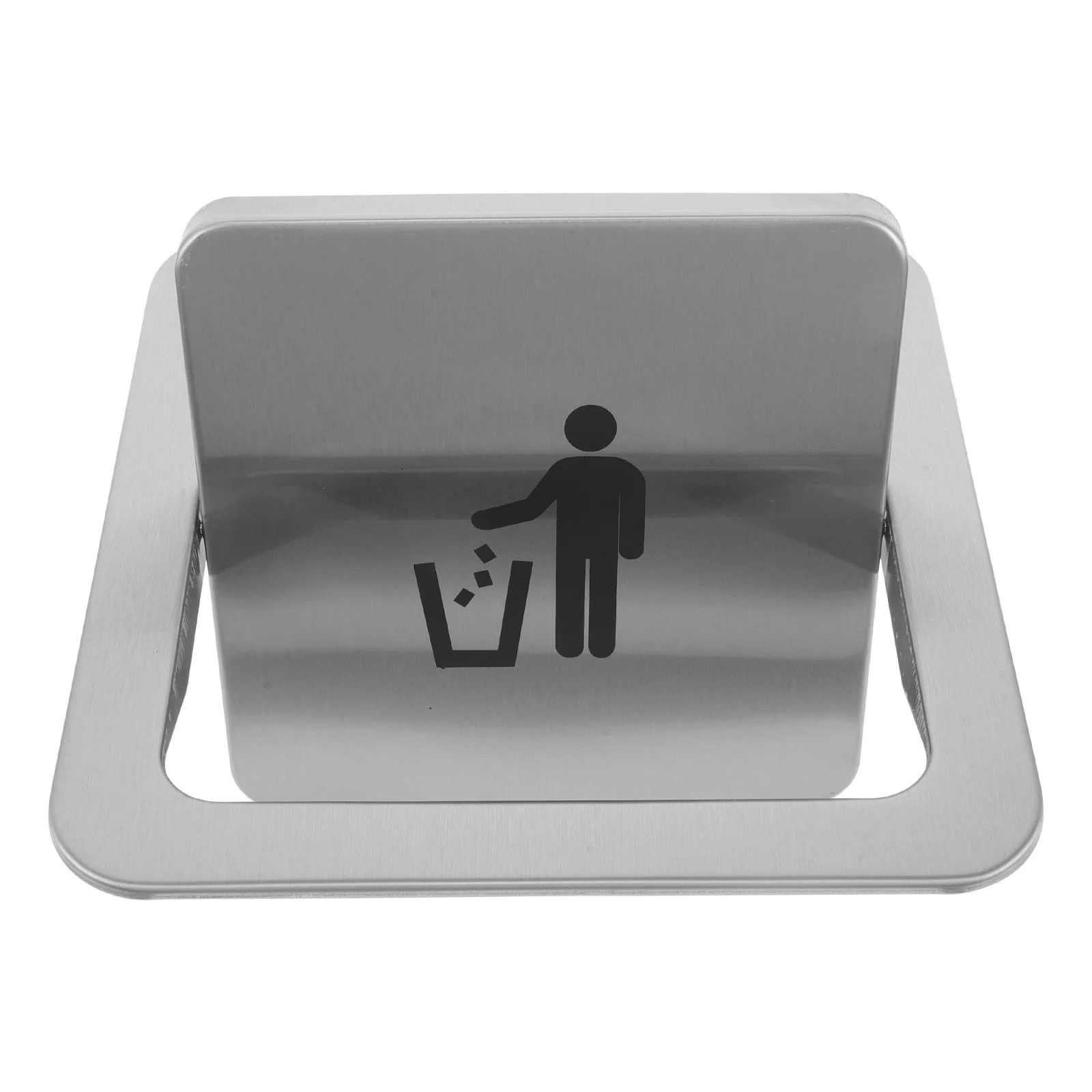 

Квадратная встроенная крышка для мусора из нержавеющей стали для кухни 19-21 см, утопленная крышка для мусора, крепление заподлицо