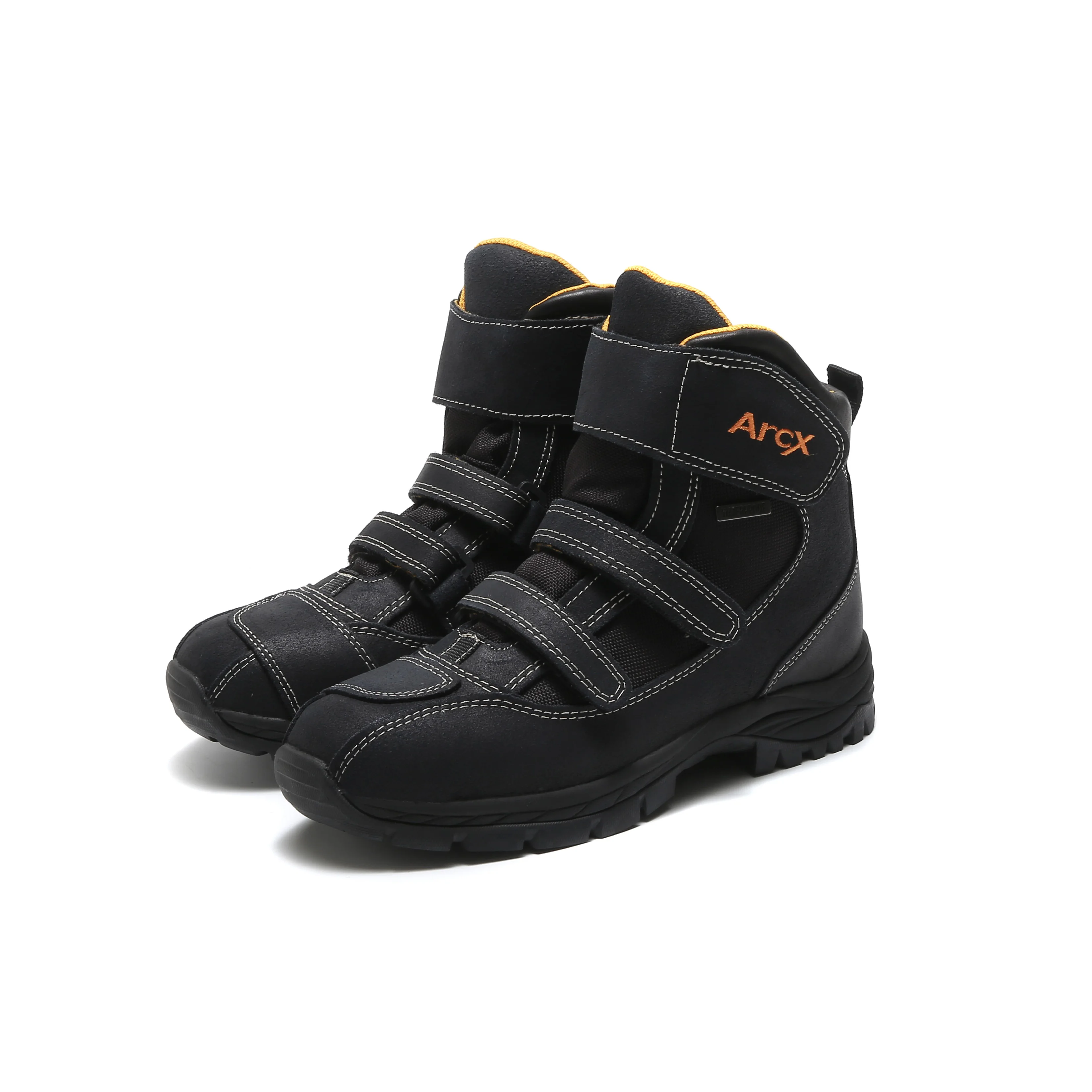 

ARCX L60008 Водонепроницаемые замшевые мотоциклетные ботинки, мужская обувь для верховой езды до середины икры, противоскользящая защитная конструкция