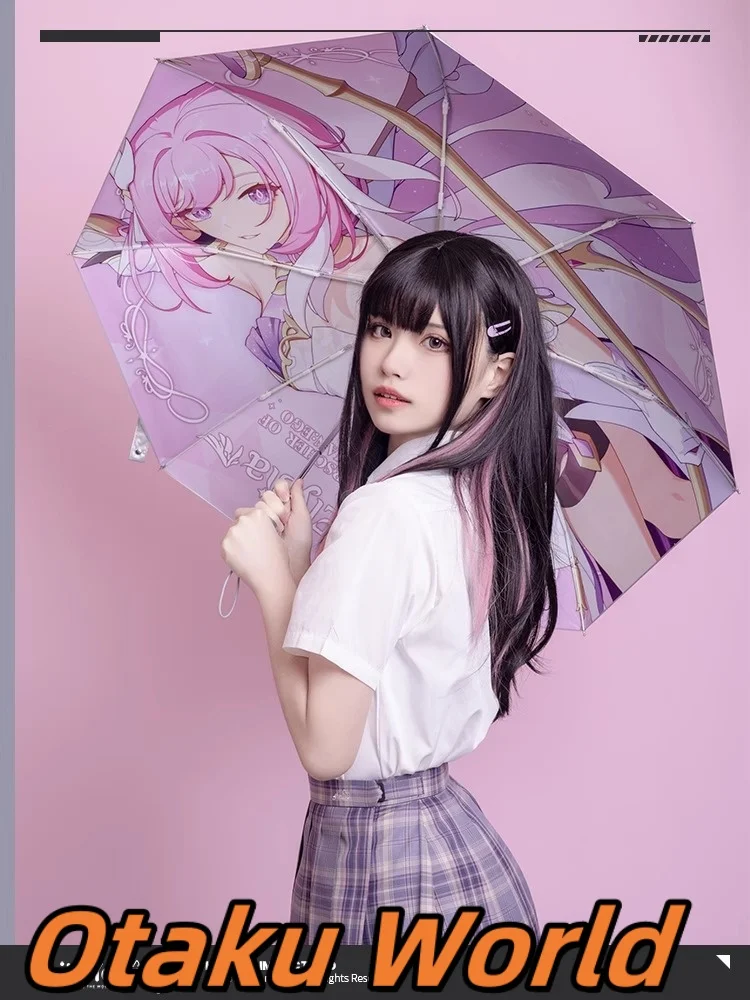 

In Stock Otaku Honkai Impact 3 Elysia Umbrella Mihoyo Elysia Cosplay Costume Anime Game Student Umbrella Birthday Hallowmas Gift