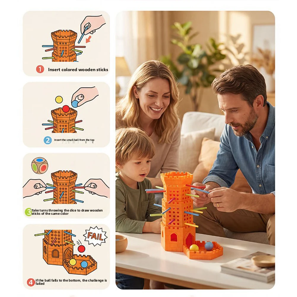 Montessori Ball Drops Board Game Counting Basic-Math Color Recognition Math Educational Fine Motor Coordination Skills Toy