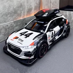 Audi RS6 Avant Station Wagon modelo de coche de carreras de pista de aleación, vehículo deportivo de Metal fundido a presión, modelo de luz de sonido, juguete para niños, regalo, 1/24