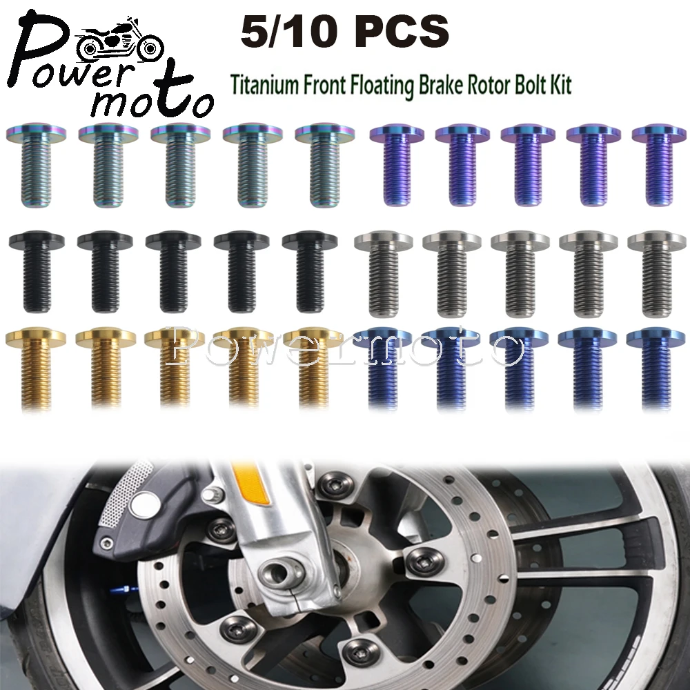 Anodized Brake Rotor Hardware Bolt For Harley Softail Deluxe Heritage Night Train Street Bob FXBB FLHC FLFB Low Rider ST FXLRST