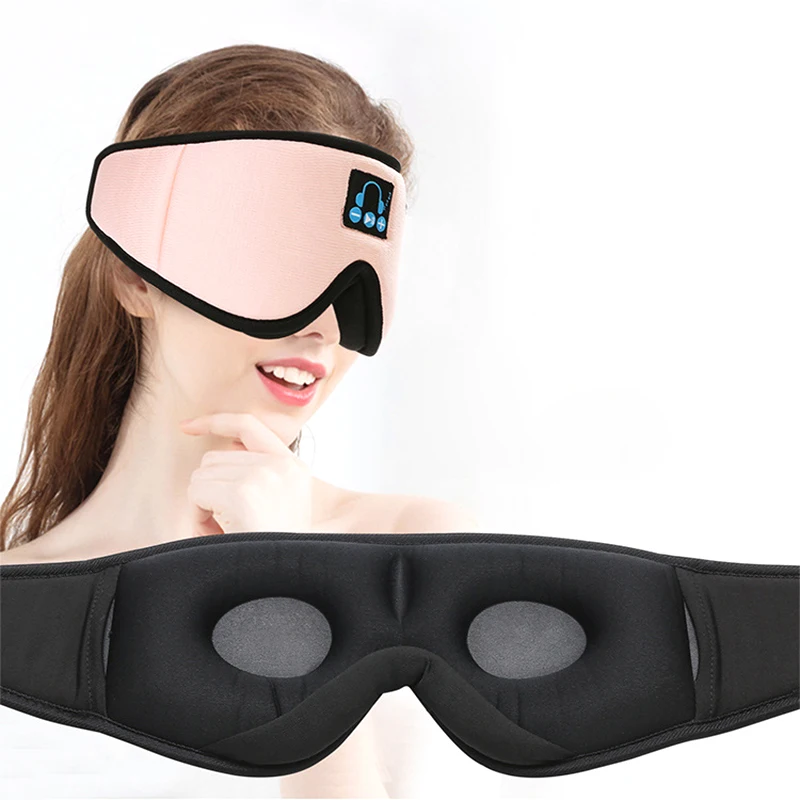 Bluetooth Music Eye Mask 3D Three-dimensional Eye Mask Shading Breathable Soft And Comfortable Sleep Eye Mask Travel Portable