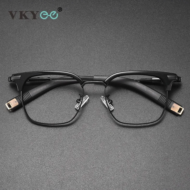 VICKY Fashion New Geometric Design Men\'s Anti-Blue Light Glasses Customizable Prescription Women\'s Reading Glasses SS-107