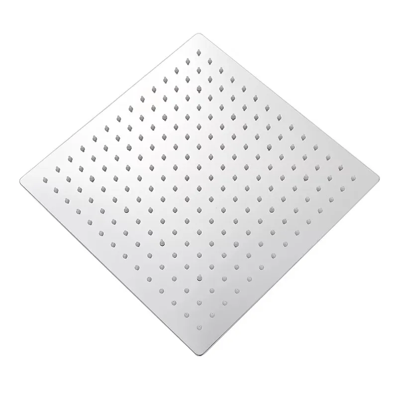 LED-Licht-Badezimmer-Duschkopf 16 Zoll Großer Regenduschkopf Zubehör Quadratischer Ultraflacher Duschkopf