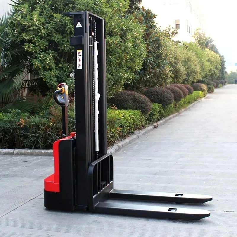 Self Propelled 6m Lift Mini Balance Electric Pallet Stacker with Radio 1.5 Ton