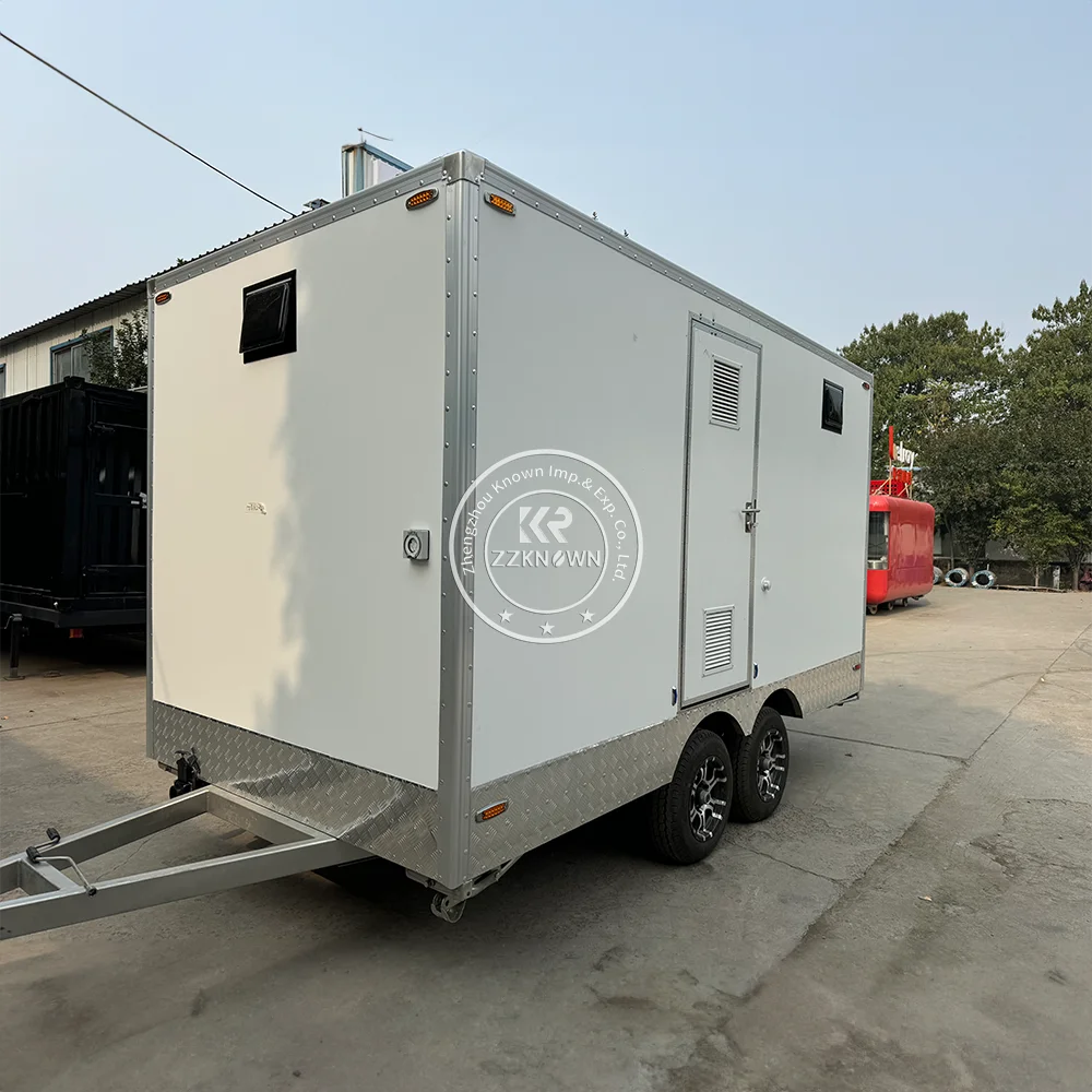 

Portable Toilet Trailer Luxury Mobile Porta Potty Outdoor Mobile Container Public Toilet Restroom Trailers For Sale