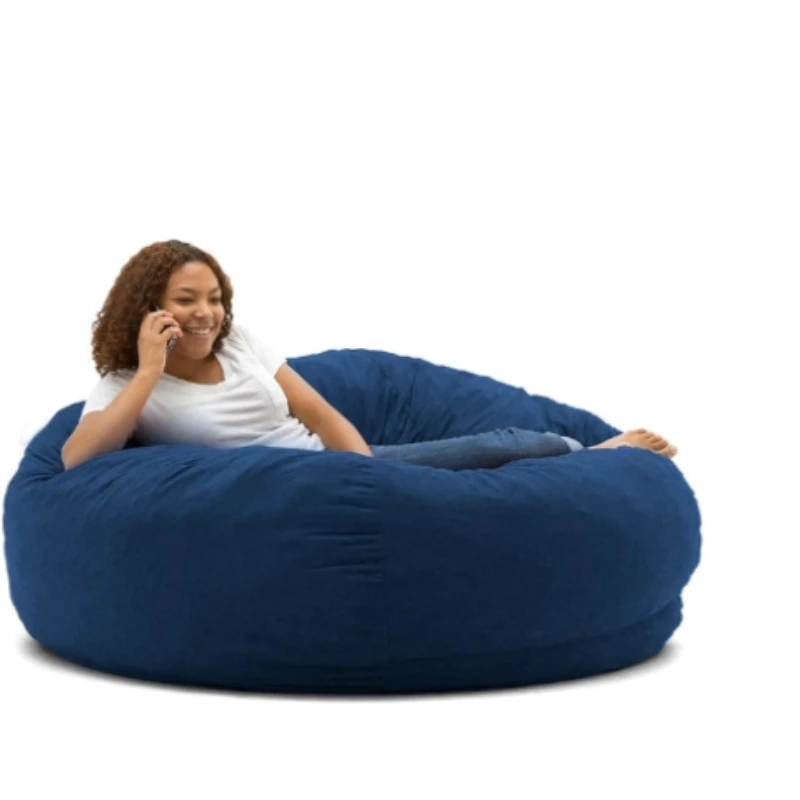 Customizable large round beanbag cover living room compressed huge new bean bag beanbag chair big sofa