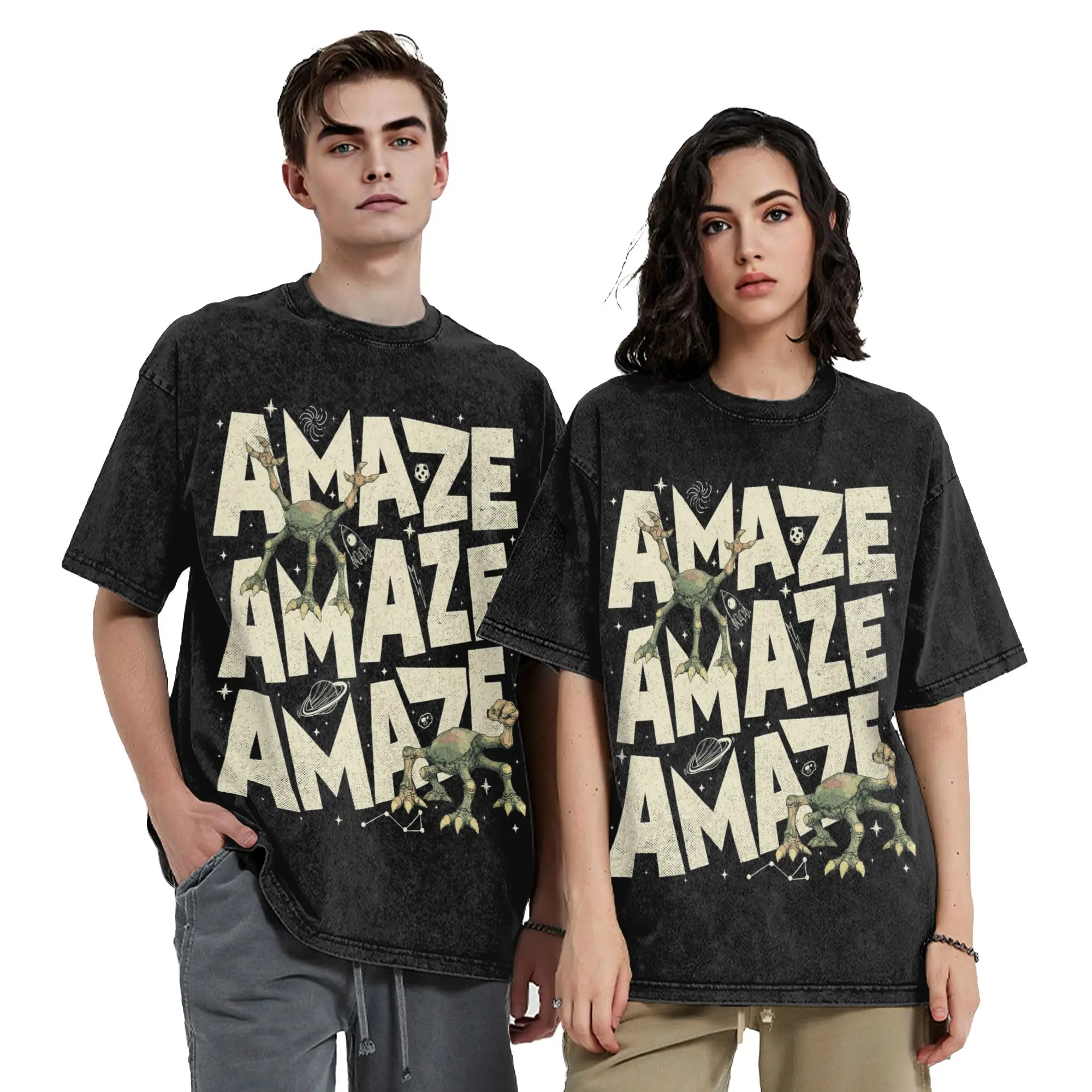 Project Hail Mary Rockys Amaze Amaze Amaze Washed T Shirts Streetwear Vintage T-Shirt  Tees Tops Men Women 100% Cotton Summer