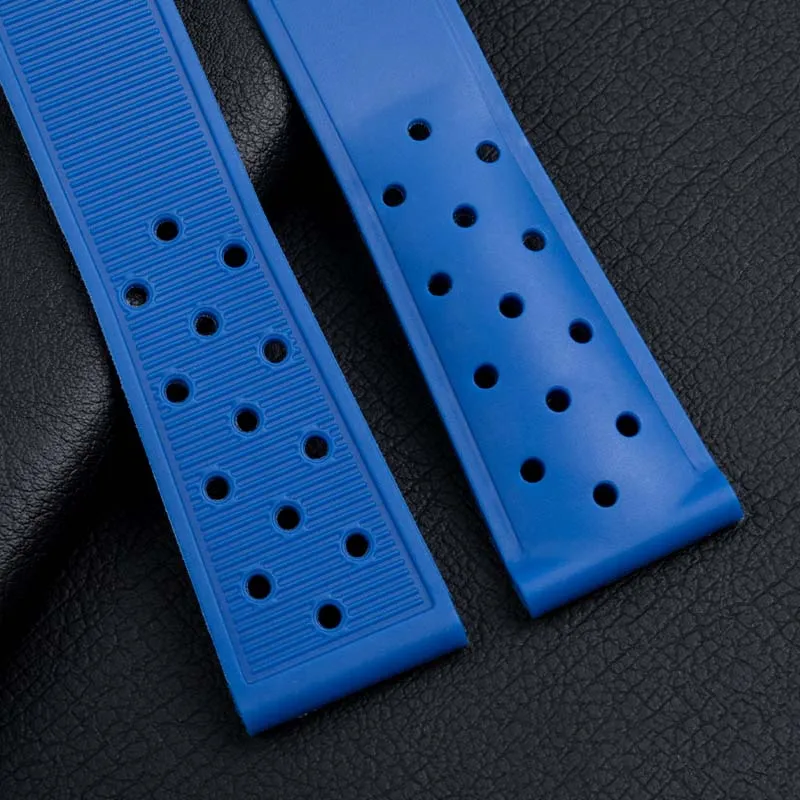 22mm Breathable Silicone Watchband for TAG heuer F1 CAZ201 WAZ2113 CAZ1010 Watch Strap Soft Rubber Bracelet and folding buckle