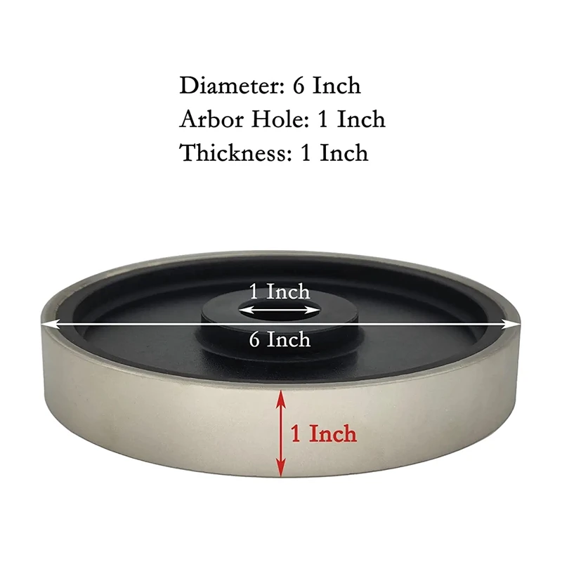 PORK-2PCS diamante lapidário jóias rebolo 6 Polegada 600 1000 grão, 1 Polegada furo de caramanchão, rebolo de diamante