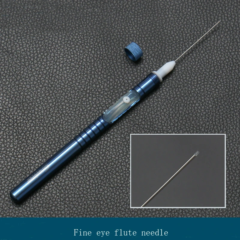 Ophthalmology Flute Needle Titanium Alloy Straight Flush Type With Silicone Tools 20G23G25 Microscopic Instruments