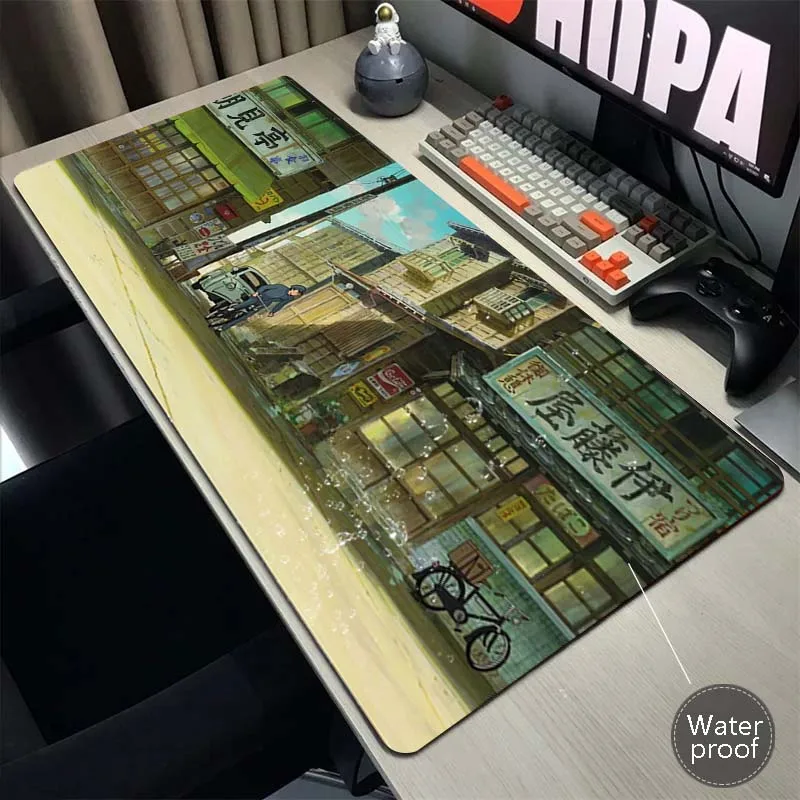 City Street Mouse Pad Gamer Large New Mousepad XXL Desk Mats Office Carpet Natural Rubber Waterproof Mouse Pad Laptop Mouse Mats