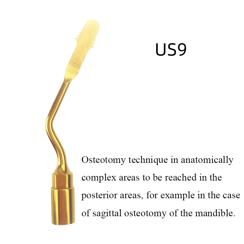 

VVDental US9 Piezo Surgery Tips Bone Cutting Sinus Lifting Implant and Exelcymosis Tips Fit Mectron/Woodpecker Piezosurgery Tips