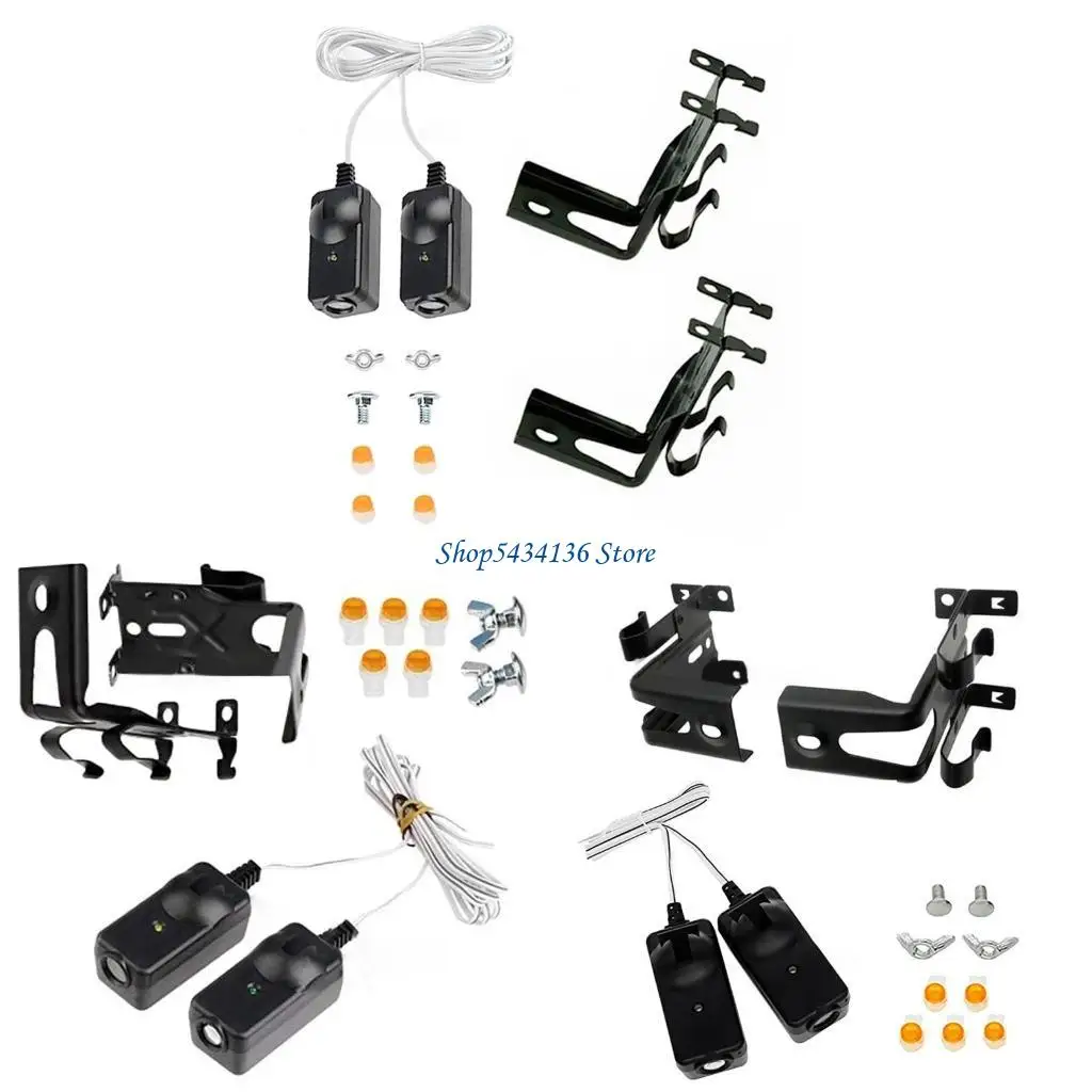 

H7ED 41A5034 Garage Door Safety Sensors Replacement Parts Set with Installation Brackets Craft Supplies Garage Accessory