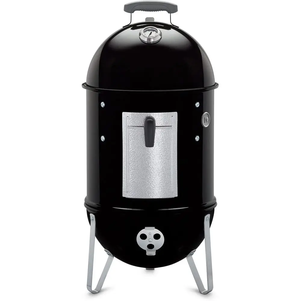 

Уличный гриль-коптильня Smokey Mountain Cooker 14 дюймов на древесном угле – с двумя решетками для приготовления, эмалированным чашей и жаровней
