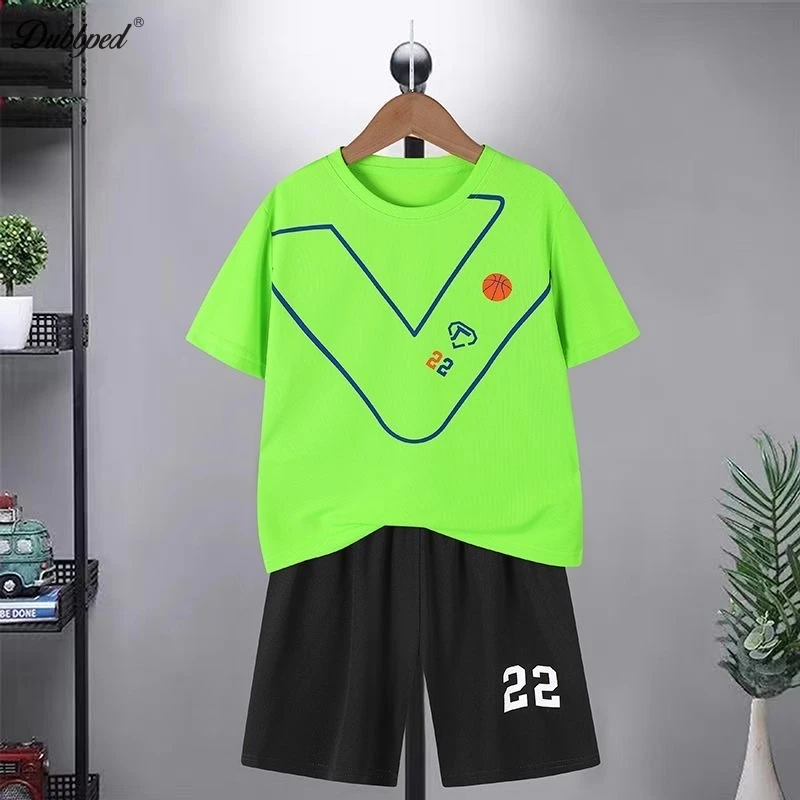 Children's clothing boys  girls cotton printing children's clothing T-shirt vest shorts suit child cute breathable Short Set