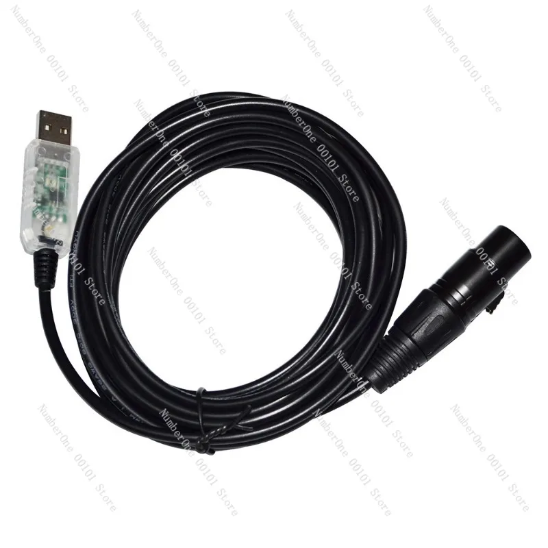 

FT232R USB to RS485 DMX Cable, Stage Lighting Console Control Adapter, DMX512 Signal Converter Cable