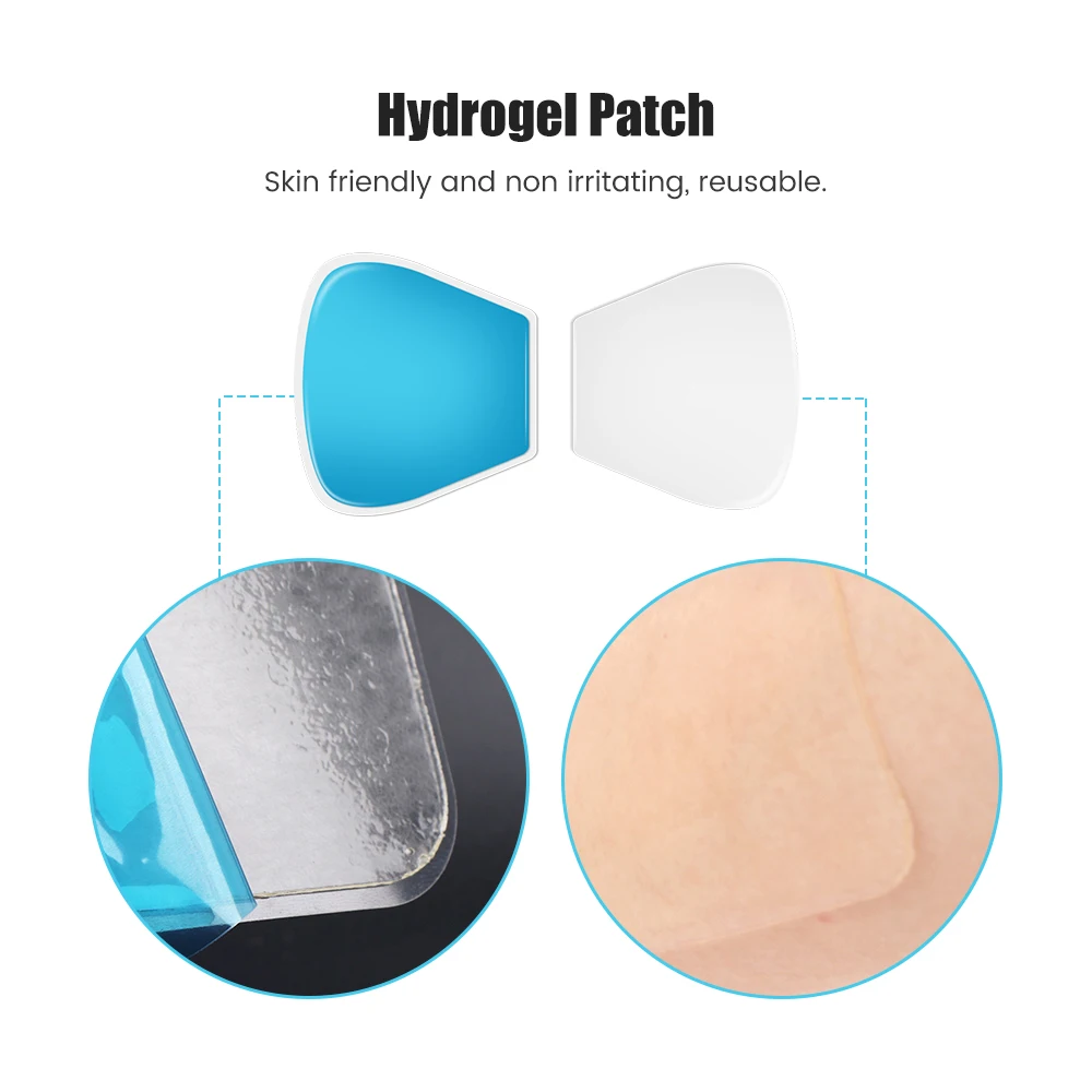 Replacement Gel Pads for EMS Neck Massager Trainer Hip Exerciser Body Electrodes Massage Patch Muscle Stimulator Sticker Gels