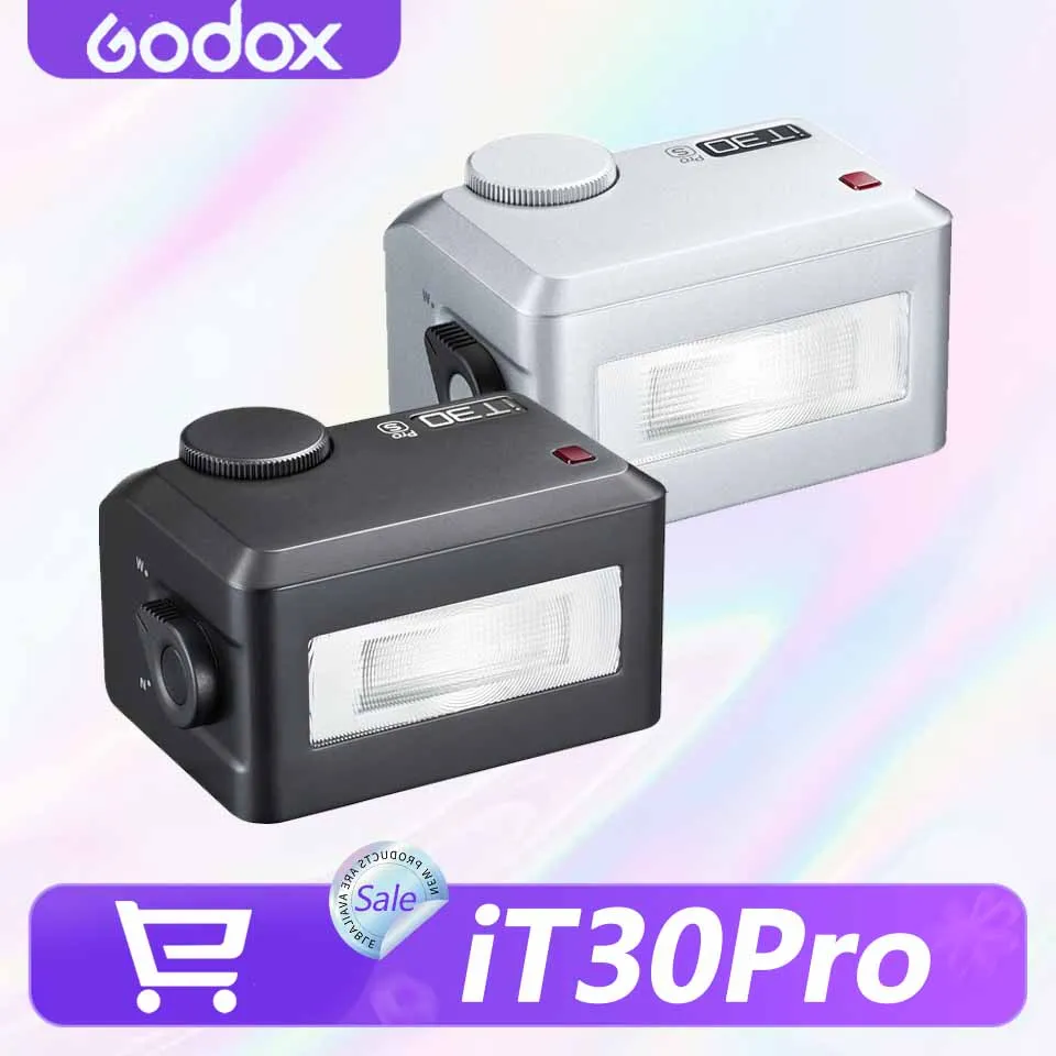 

Godox iT30Pro TTL Mini Flash for Sony Canon Nikon Fujifilm Olympus Camera Photography Flash with 2.4 GHz X Wireless Radio System