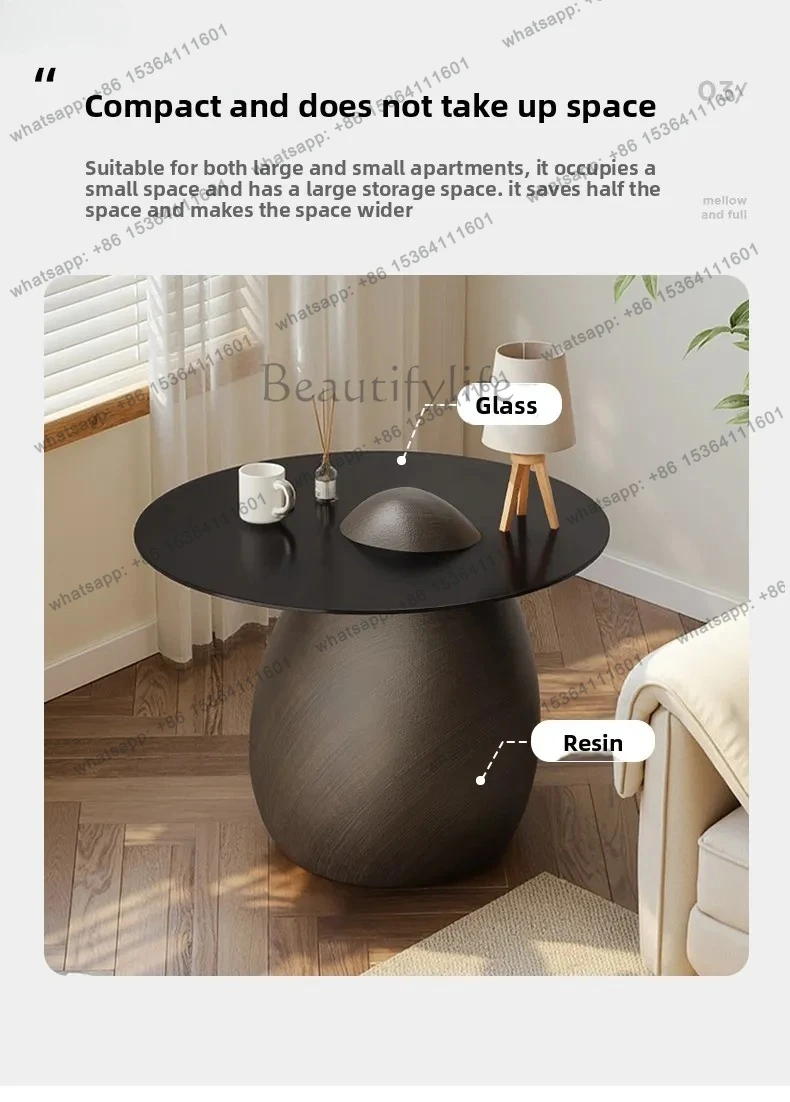 small coffee table living room home side table balcony small tea table light luxury high sense