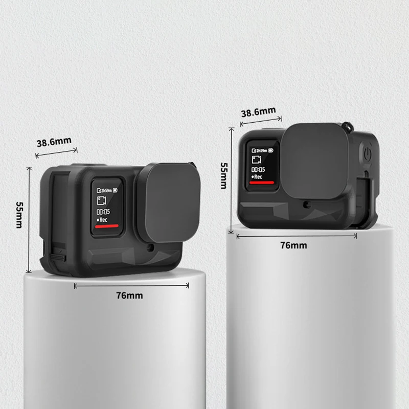 Capa Anti-Scratch Body Lens, Capa Protetora de Silicone, Cap Sleeve, Acesso à Câmera, Apto para Insta360 Ace Pro