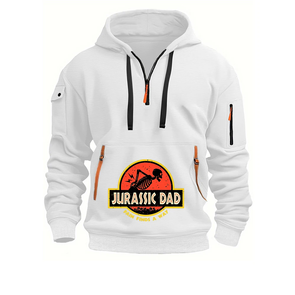 Jurassic Dad Pain Finds A Way half-zip pullover is suitable for wearing in spring and autumn and is very comfortable hoodies
