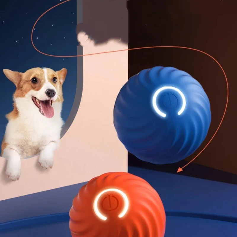 

Pet Ball for Dogs Interactive Toys Motion Activate Rolling Ball for Puppy/Small Dogs Automatic Moving Toy USB C Rechargeable Toy