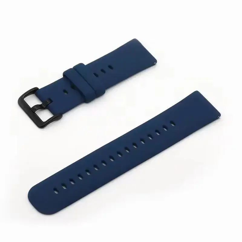 22mm Silicone Strap for Huawei Watch GT5 46mm Comfortable Adjustable Wristband for Samsung Galaxy Watch 3 for Amazfit GTR 47mm