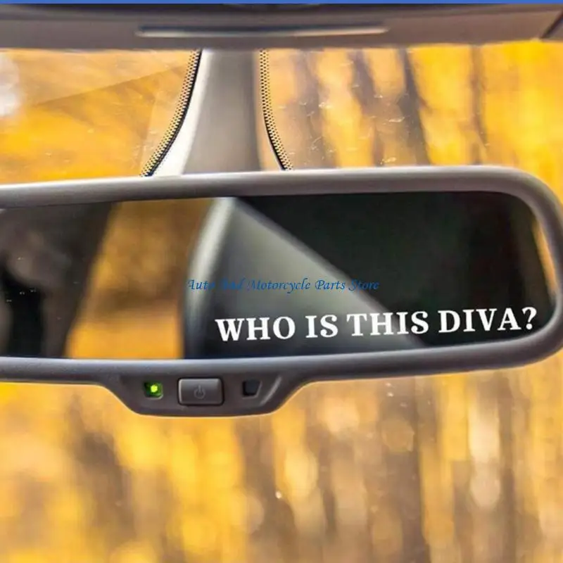 P9FD Ornamental Sticker For Vanity And Rearview Mirrors In Vehicles Easy Application