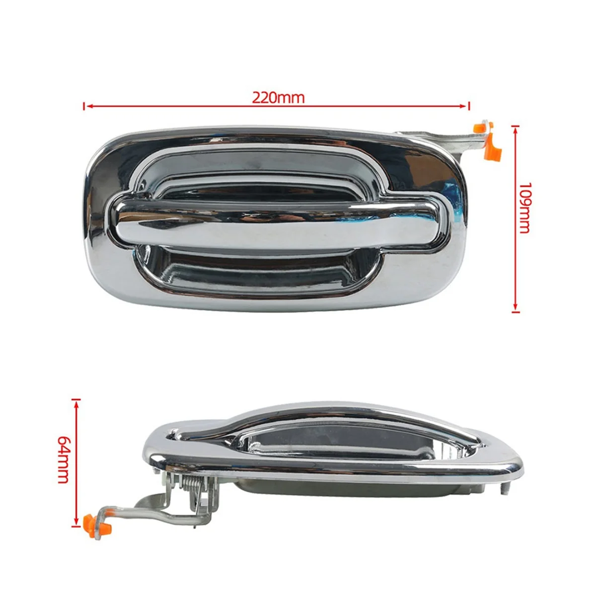 For Chevrolet GMC 15107655 Rear Left Exterior Door Handle Car Electroplating Door Handle Car Door Decor Accessories